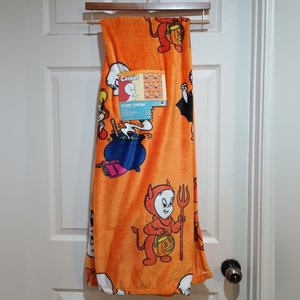 New Casper Halloween Plush Throw Blanket 50x70